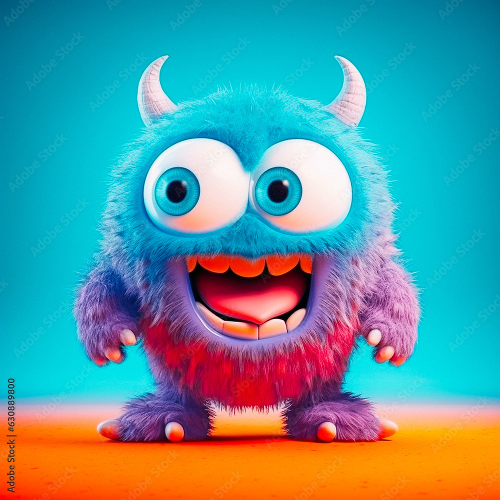 Cute 3D Monster