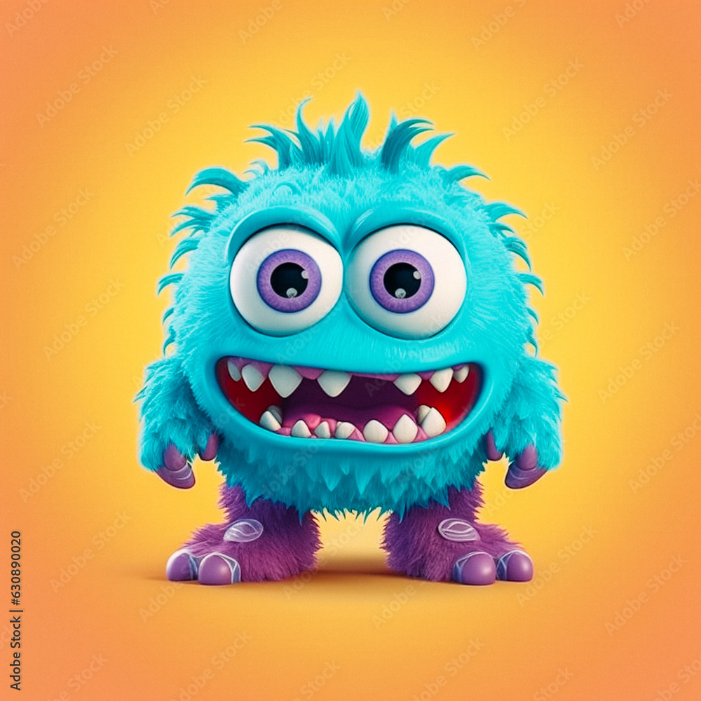 Cute 3D Monster