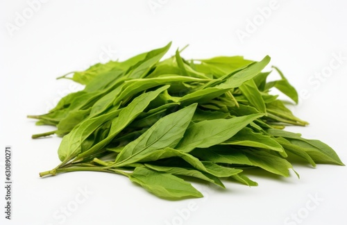 Green tea leaves