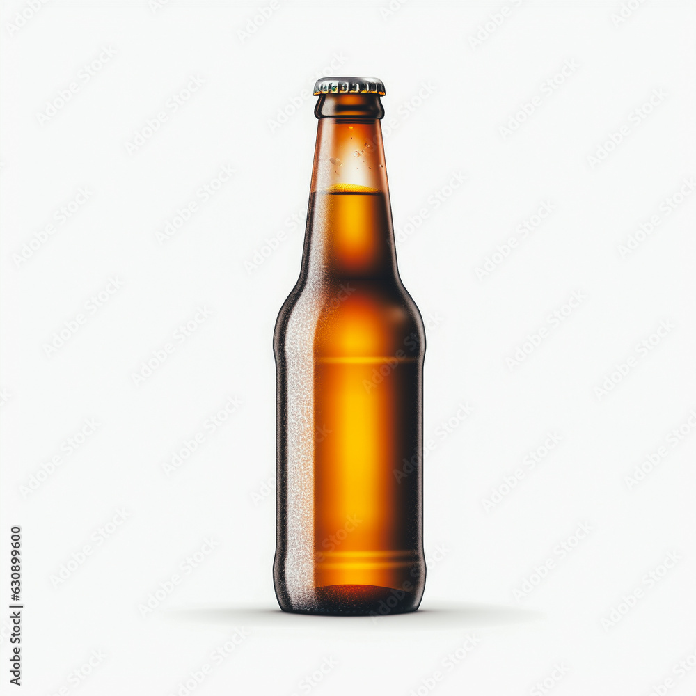 Bottle of beer isolated on a white background Bottle of beer isolated on a white background