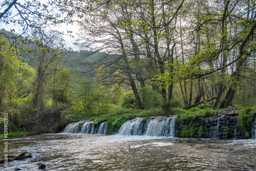 Spring Landscape of Iskar river near Pancharevo lake  Bulgaria