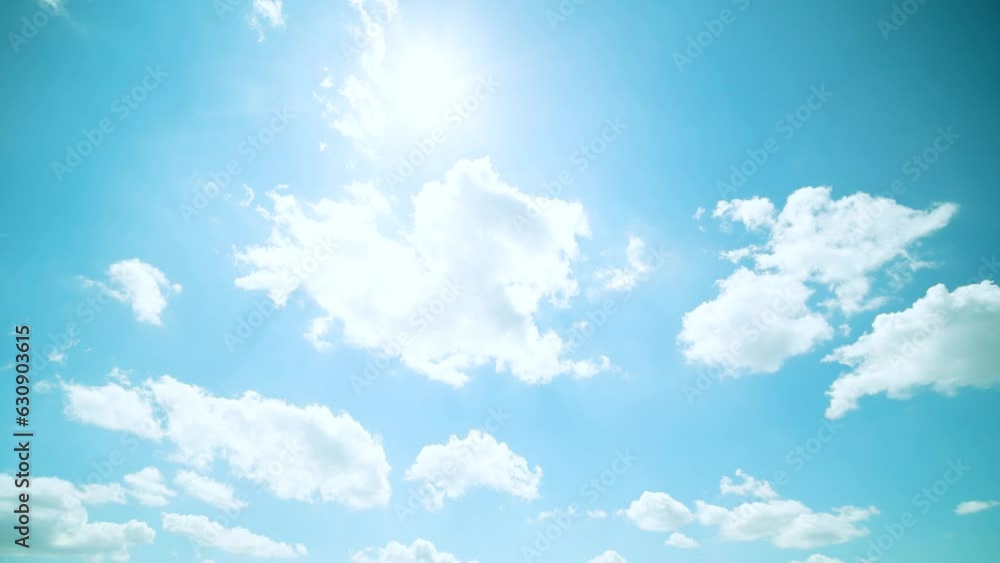 空と雲と太陽のタイムラプス 5月