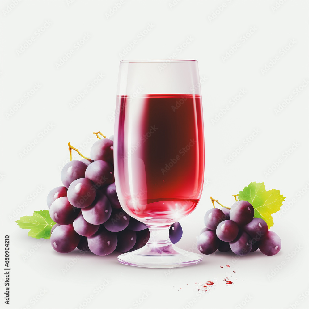 Grape juice isolated on a white background Grape juice isolated on a white background
