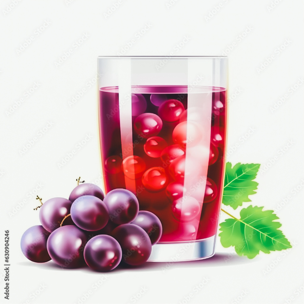 Grape juice isolated on a white background Grape juice isolated on a white background