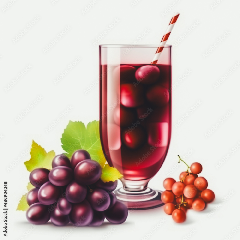 Grape juice isolated on a white background Grape juice isolated on a white background