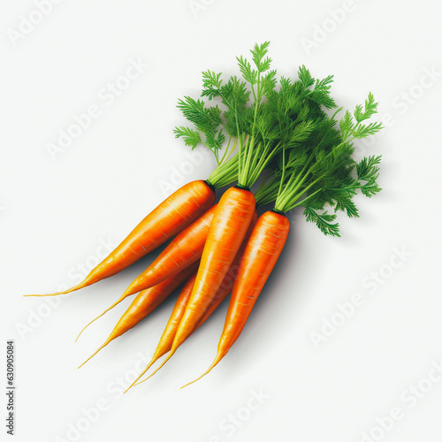 Carrots isolated on a white background