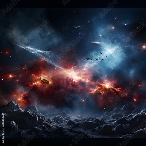  stars, space, suns , astronomy, universe, and planets background, wallpapers. AI generated © RZ