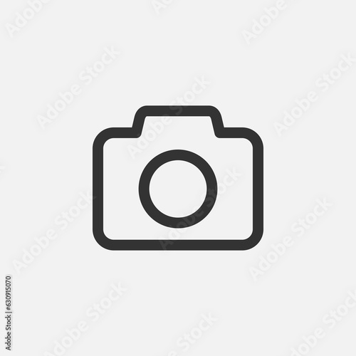 camera flat icon vector illustration