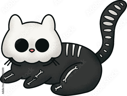 Cute Skeleton Cat