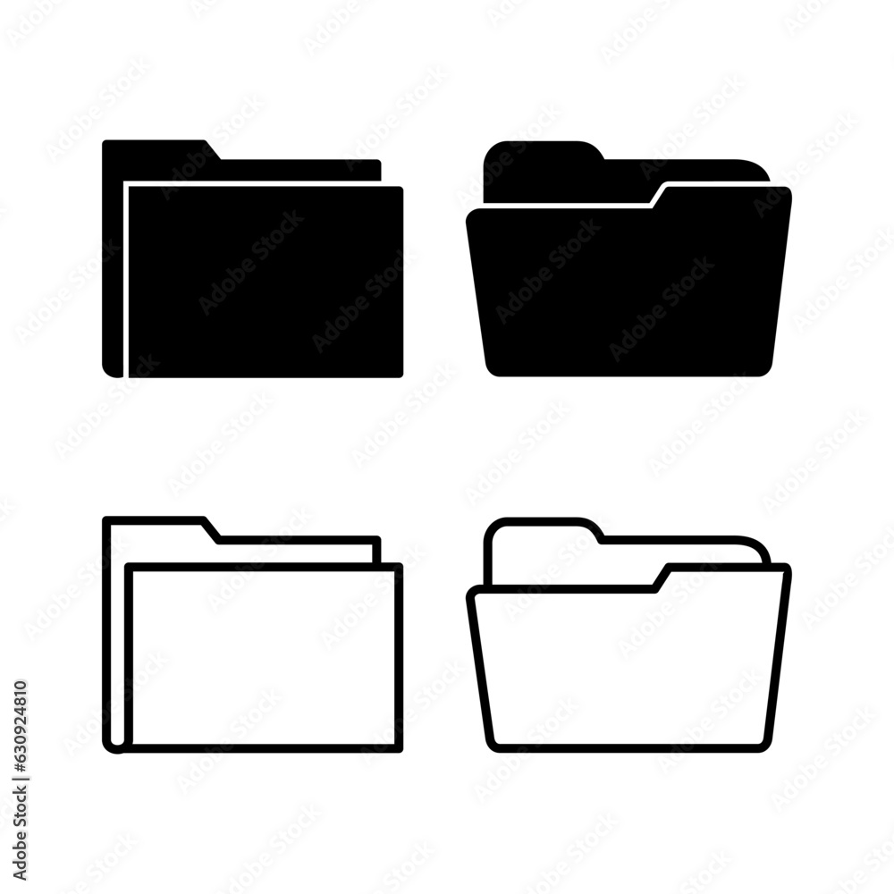 Folder icon vector. document folder icon Folder icon vector. document folder icon