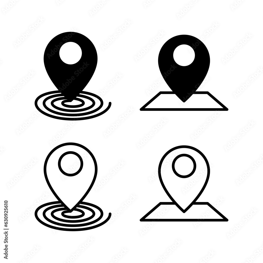 Address icon vector. location icon. address symbol. pin Address icon vector. location icon. address symbol. pin