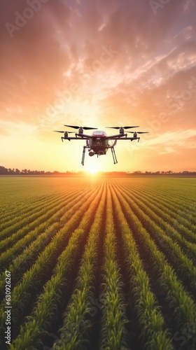 Smart Farming aerial smart agriculture drone, data driven farming automation, Green Tech, Green Energy, Electric Drone, New energy, smart tech, spraying fertilizer agricultural drone fly, agritech eco