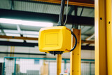 Antenna and RFID Scanner in Industrial Environment, High-Tech Close-Up