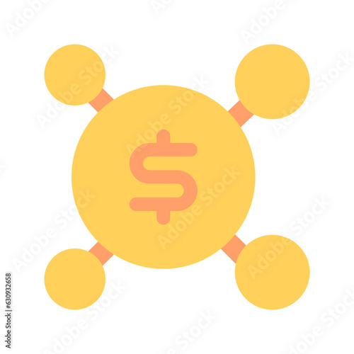affiliate flat line icon