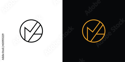 Modern and unique NA logo design