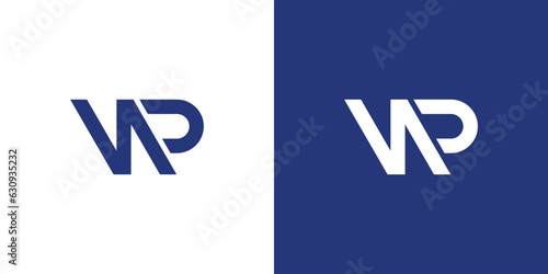 Modern and unique NP logo design