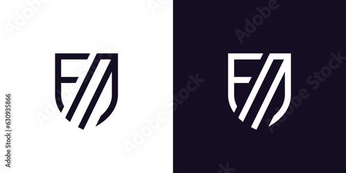Modern and professional FM defence logo design
