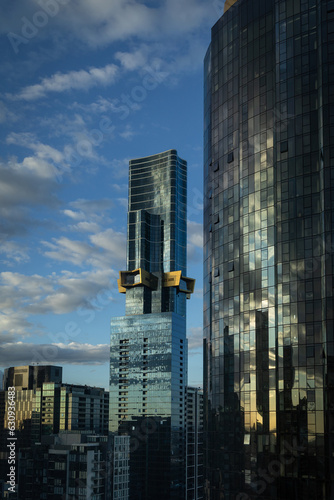 City scapes between the sky