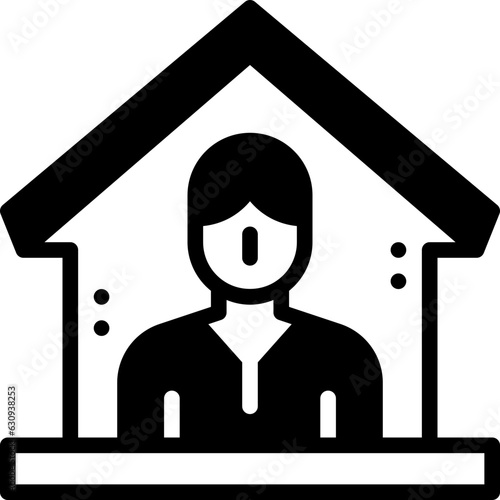 quarantine solid line icon