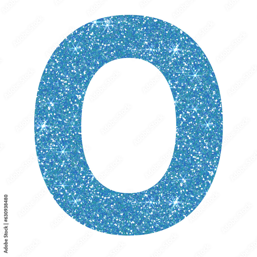 Blue glitter number zero in transparent background.Number 0 icon, Design for decorating, background, wallpaper, illustration. Blue glitter number zero in transparent background.Number 0 icon, Design for decorating, background, wallpaper, illustration.