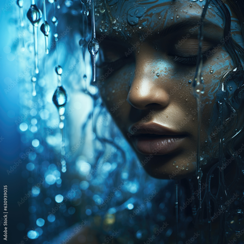 portrait of a person in the rain portrait of a person in the rain