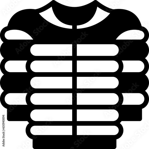 jacket solid line icon