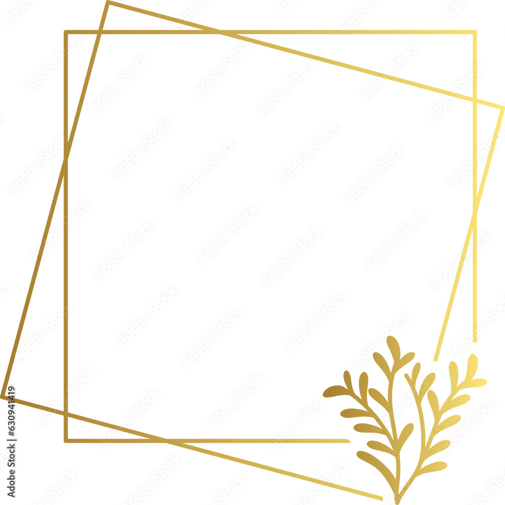 Obraz premium Abstract luxury gold flower vector element