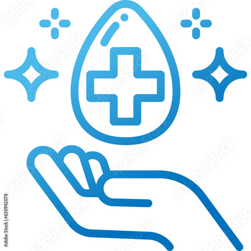 hygienic gradient line icon