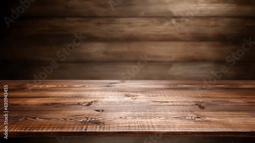 Wooden surface for advertising