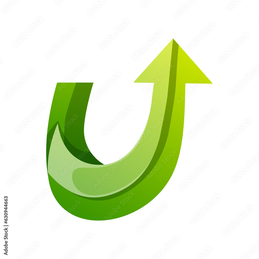 gradient style accounting u letter logo gradient style accounting u letter logo