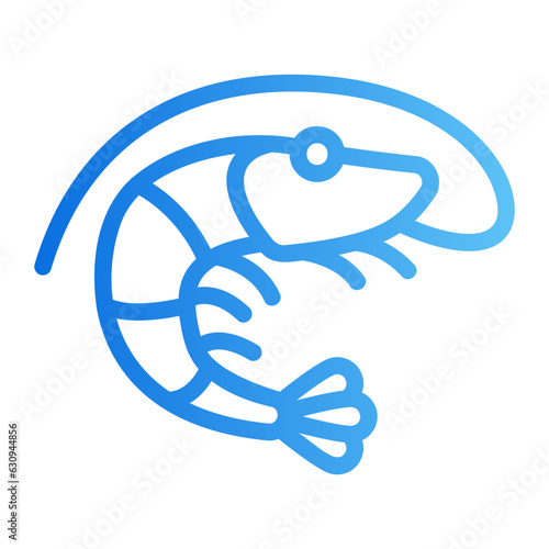 shrimp gradient icon