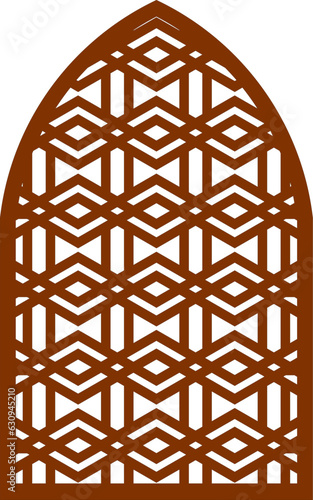 Simple Vector Pattern for Laser Cutting, Decoration, and Ornament. Metal design, wood carving, vector