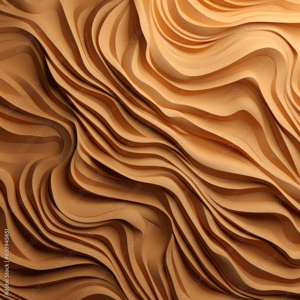 wavy aesthetic orange paper art for background wavy aesthetic orange paper art for background