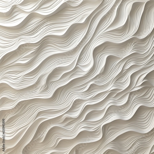 Wavy khaki paper art texture for background