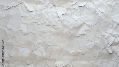 crumpled white paper texture background, high definition photo