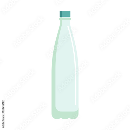 Bottle for water vector illustration. Cartoon drawing of container for liquid isolated on white background. Ecology, environment, recycling concept