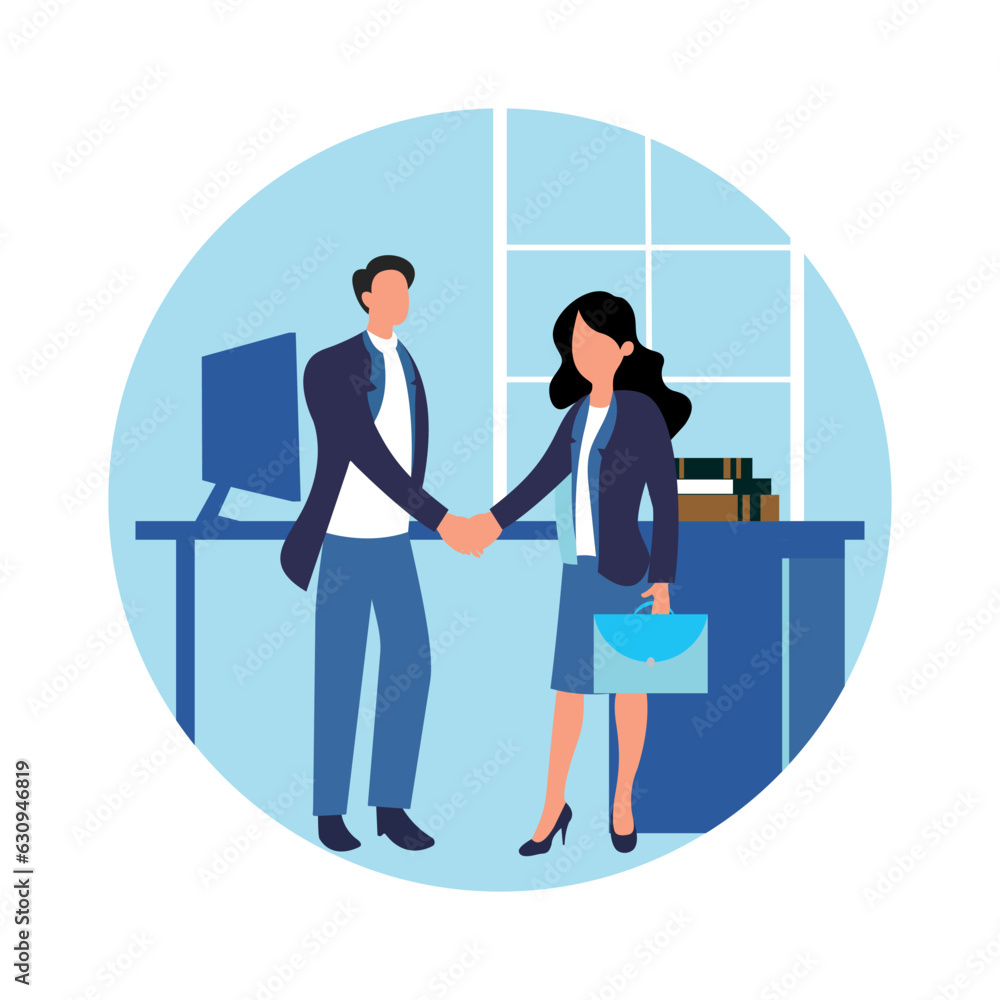 Flat design illustration landing page vector element Flat design illustration landing page vector element