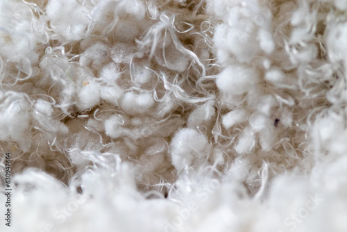 Background White Fuzzy Fluffy cotton scarf close up
