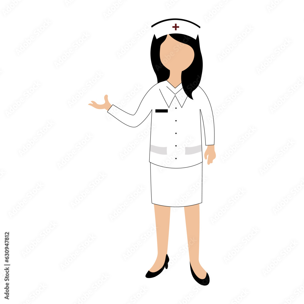 Medical people flat illustration vector element Medical people flat illustration vector element