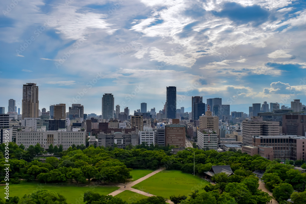 Osaka city landscape