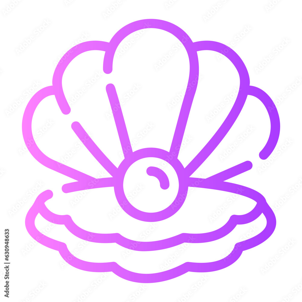 pearl Line Gradient Icon