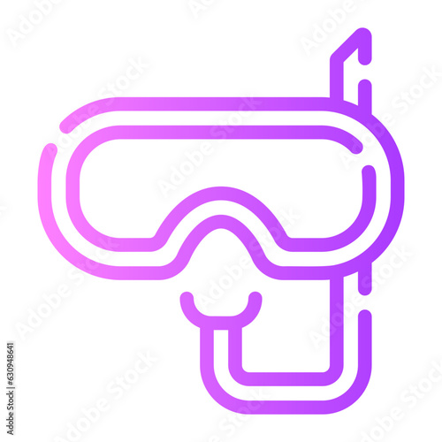 snorkel Line Gradient Icon