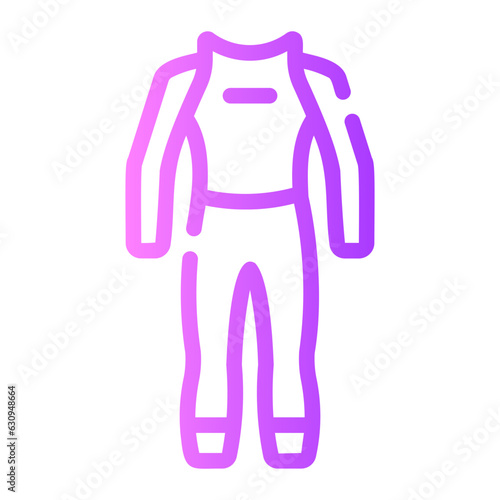 wetsuit Line Gradient Icon