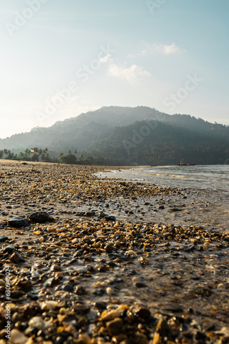 mountain by the beach 