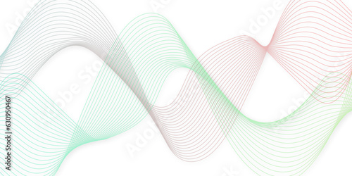 abstract background with colorful waves design 3d rendering A wave of particles. Futuristic dot wave on white background.