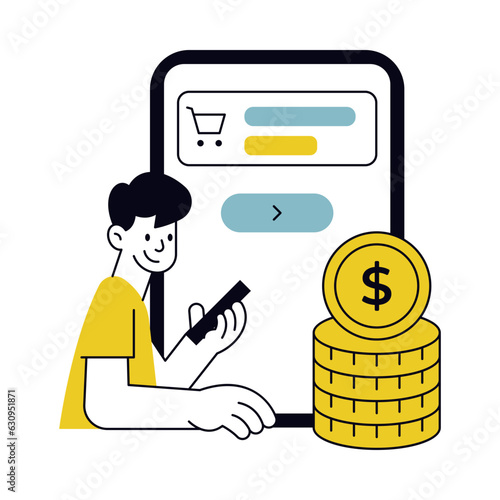 Fintech Icon Illustration photo