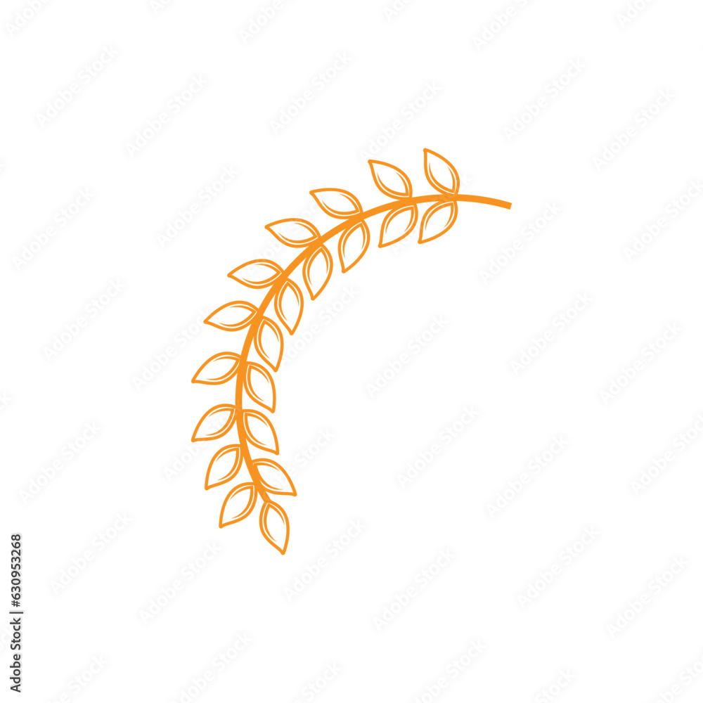 Rice Logo, Farm Wheat Logo Design, Vector Wheat Rice Icon Template Retro Vintage Illustration Rice Logo, Farm Wheat Logo Design, Vector Wheat Rice Icon Template Retro Vintage Illustration