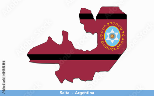 Salta Flag -  Provinces of Argentina (EPS)