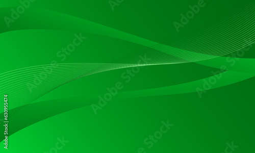 green lines wave curves with soft gradient abstract background