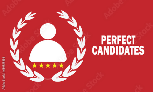 Perfect Candidates Concept vector illustration.  Suitable for Website, poster and banner.